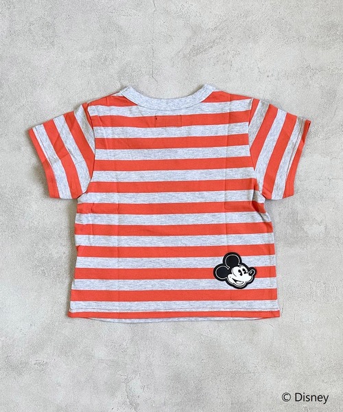 BIG FIELD（ビッグフィールド）の「【Disney】ミッキーマウス ハンソデTシャツ(80～150cm）（Tシャツ/カットソー・キッズ・チャコール/オレンジ/グリーン/アイボリー・80/90/95/100/110/120/130/140/150）」の11枚目の写真