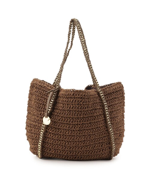 OPAQUE.CLIP（オペークドットクリップ）の「◆フリルかぎ針あみバッグ【A4収納可/軽量】（トートバッグ・レディース・ブラック/ブラウン系・00）」の4枚目の写真