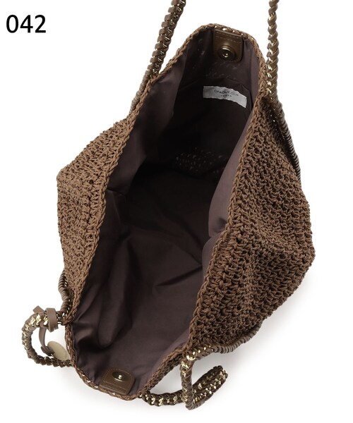 OPAQUE.CLIP（オペークドットクリップ）の「◆フリルかぎ針あみバッグ【A4収納可/軽量】（トートバッグ・レディース・ブラック/ブラウン系・00）」の15枚目の写真