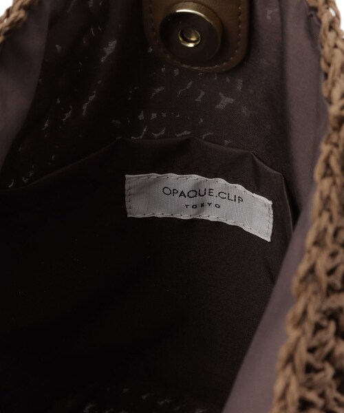 OPAQUE.CLIP（オペークドットクリップ）の「◆フリルかぎ針あみバッグ【A4収納可/軽量】（トートバッグ・レディース・ブラック/ブラウン系・00）」の11枚目の写真
