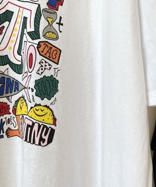 SHEENA（シーナ）の「グラフィックロゴBIGＴシャツ（Tシャツ/カットソー・レディース・ブラック/ホワイト/グリーン/オレンジ・M）」の5枚目の写真