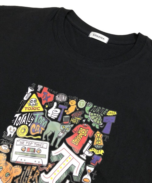 SHEENA（シーナ）の「グラフィックロゴBIGＴシャツ（Tシャツ/カットソー・レディース・ブラック/ホワイト/グリーン/オレンジ・M）」の16枚目の写真
