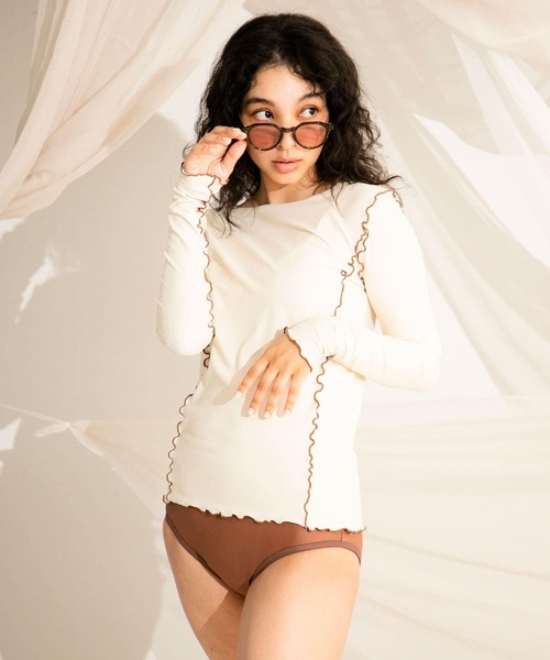超美品♡ナゴンスタンスベンドスリーブスイムラッシュガード¥19800 超美品♡ナゴンスタンスベンドスリーブスイムラッシュガード