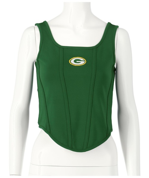 ANAP（アナップ）の「NFL×ANAPコルセットデザインタンクトップ（タンクトップ・レディース・ブラック/オフホワイト/モスグリーン・FREE）」の22枚目の写真