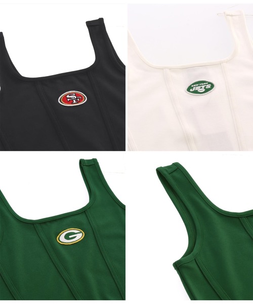 ANAP（アナップ）の「NFL×ANAPコルセットデザインタンクトップ（タンクトップ・レディース・ブラック/オフホワイト/モスグリーン・FREE）」の18枚目の写真