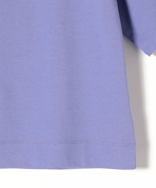 SHIPS Days(シップスデイズ)の「SHIPS Days:コットン プレーティング クロップド プルオーバー(Tシャツ/カットソー・レディース・オフホワイト/ブラック/パープル・ONE SIZE)」の9枚目の写真