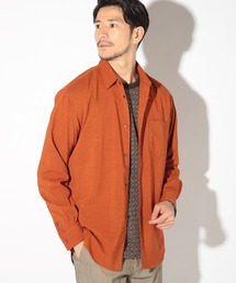 ポリエステルカチオンレギュラーカラーシャツ