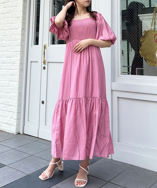 INGNI（イング）の「Backリボンスクエアネックバルーンスリーブ