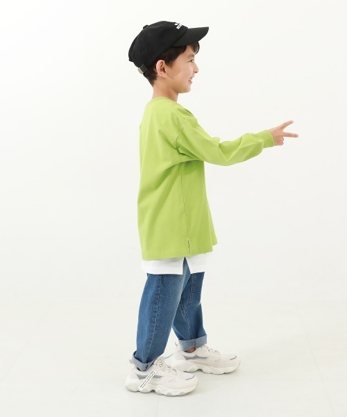 devirock（デビロック）の「ロング丈タンクトップ（タンクトップ・キッズ・ホワイト・100cm/110cm/120cm/130cm/140cm/150cm/160cm）」の6枚目の写真