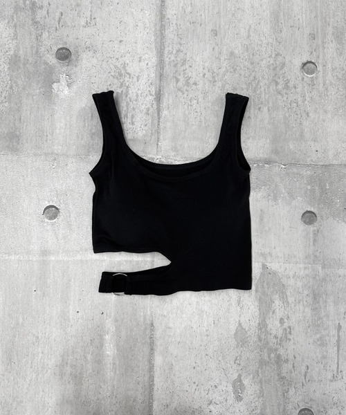 LVEU.(ラブユ.)の「Asymmetric ring design bra tank top / アシンメトリーリングデザインブラタンクトップ(タンクトップ・レディース・ブラック・FREE)」の18枚目の写真