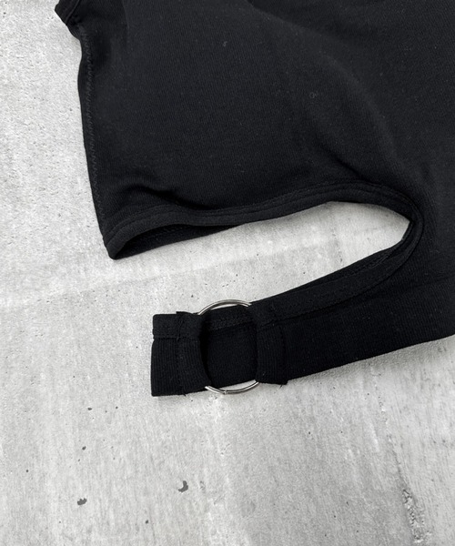 LVEU.(ラブユ.)の「Asymmetric ring design bra tank top / アシンメトリーリングデザインブラタンクトップ(タンクトップ・レディース・ブラック・FREE)」の16枚目の写真