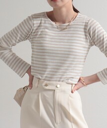 fredy emue | シアーテレコボーダー ロンT(Tシャツ/カットソー)