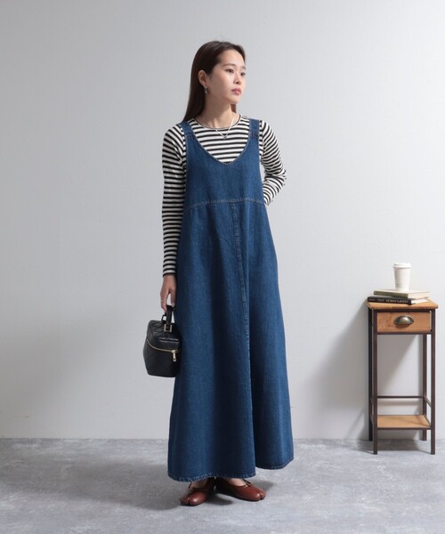 fredy emue（フレディエミュ）の「シアーテレコボーダー ロンT（Tシャツ/カットソー・レディース・ブラック系その他/グレー系その他/ベージュ系その他/パープル系その他・38）」の17枚目の写真