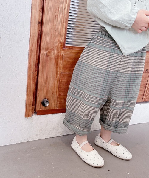 aimoha(アイモハ)の「aimoha-KIDS- 子供服ハイウェストチェック柄テーパードパンツ(チノパンツ・キッズ・レッド/グレー・120/90/100/80/130/110)」の18枚目の写真