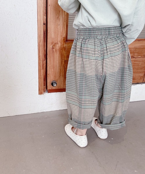 aimoha(アイモハ)の「aimoha-KIDS- 子供服ハイウェストチェック柄テーパードパンツ(チノパンツ・キッズ・レッド/グレー・120/90/100/80/130/110)」の19枚目の写真