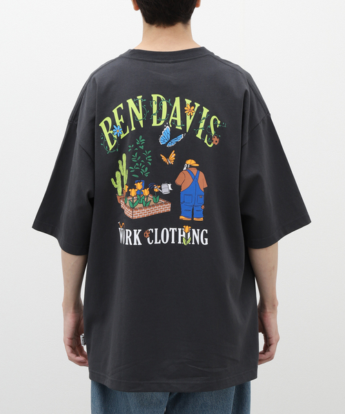 BEN DAVIS ORIGINALS（ベンデイビスオリジナルス）の「【BEN DAVIS / ベンデイビス】別注 Tシャツ ”Gardening”（Tシャツ/カットソー・メンズ・ブラウン/ホワイト/チャコールグレー・LARGE/MEDIUM/X-LARGE）」の9枚目の写真