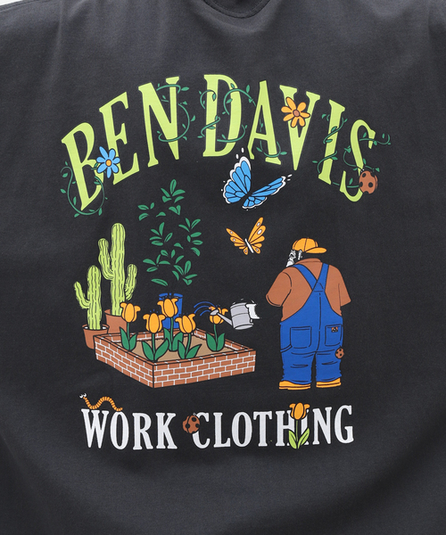 BEN DAVIS ORIGINALS（ベンデイビスオリジナルス）の「【BEN DAVIS / ベンデイビス】別注 Tシャツ ”Gardening”（Tシャツ/カットソー・メンズ・ブラウン/ホワイト/チャコールグレー・LARGE/MEDIUM/X-LARGE）」の19枚目の写真