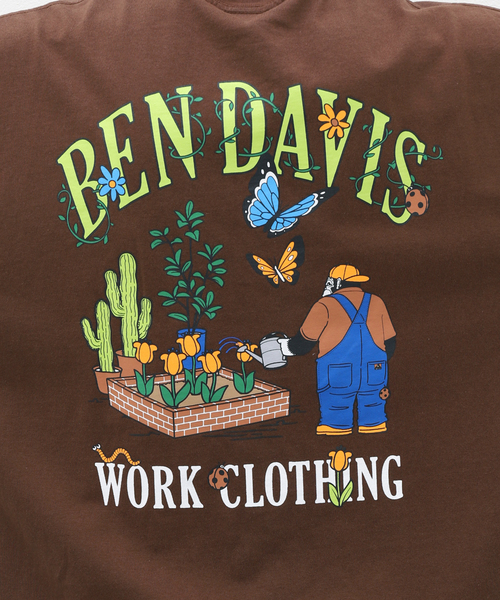 BEN DAVIS ORIGINALS（ベンデイビスオリジナルス）の「【BEN DAVIS / ベンデイビス】別注 Tシャツ ”Gardening”（Tシャツ/カットソー・メンズ・ブラウン/ホワイト/チャコールグレー・LARGE/MEDIUM/X-LARGE）」の21枚目の写真