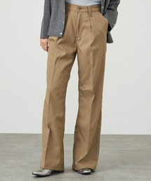 Wrangler（ラングラー）の「WRANGLER/ラングラー ランチャー タックワイドバギーフレア スラックスパンツ/センタープレス入りスラックスパンツ/ 速乾突然の雨にも◎（スラックス）」