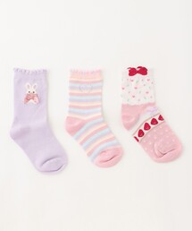 any Fam（エニィファム）の「【3点セット】ソックス (ウサギパステル)（ソックス/靴下・キッズ）」