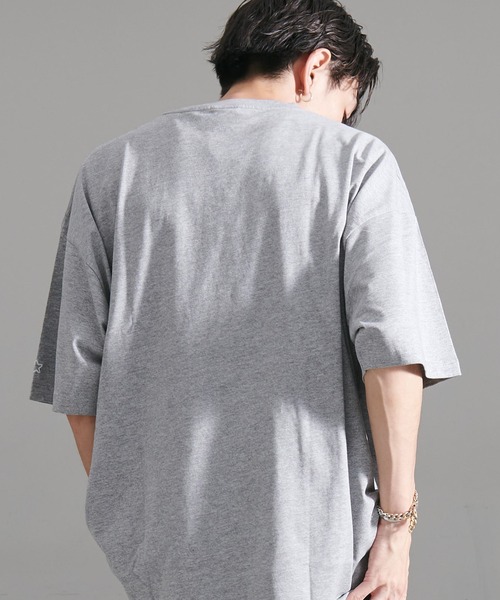 STARTER(スターター)の「『STARTER/スターター』BIG半袖TEE(Tシャツ/カットソー・メンズ・カーキ/ホワイト/ブラック/ラベンダー/モカ/ネイビー/杢グレー/ライトグレー・XL/L/M)」の5枚目の写真