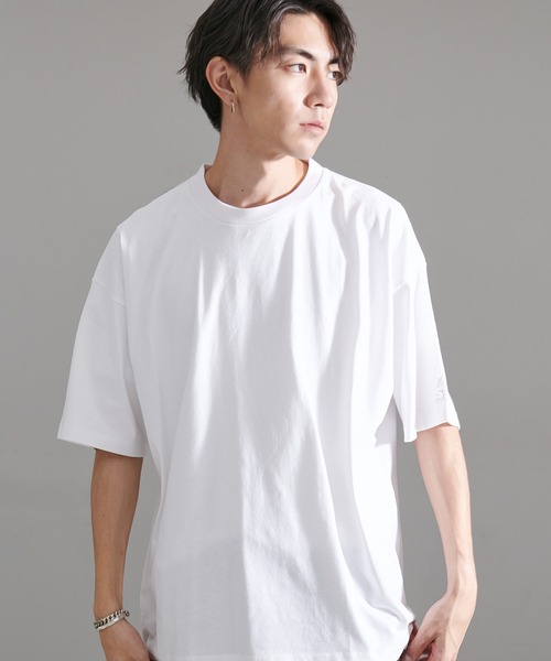 STARTER(スターター)の「『STARTER/スターター』BIG半袖TEE(Tシャツ/カットソー・メンズ・カーキ/ホワイト/ブラック/ラベンダー/モカ/ネイビー/杢グレー/ライトグレー・XL/L/M)」の2枚目の写真