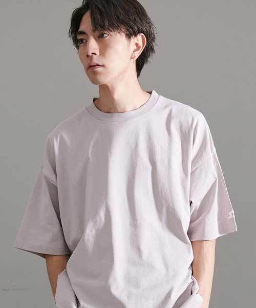 STARTER(スターター)の「『STARTER/スターター』BIG半袖TEE(Tシャツ/カットソー・メンズ・カーキ/ホワイト/ブラック/ラベンダー/モカ/ネイビー/杢グレー/ライトグレー・XL/L/M)」の4枚目の写真