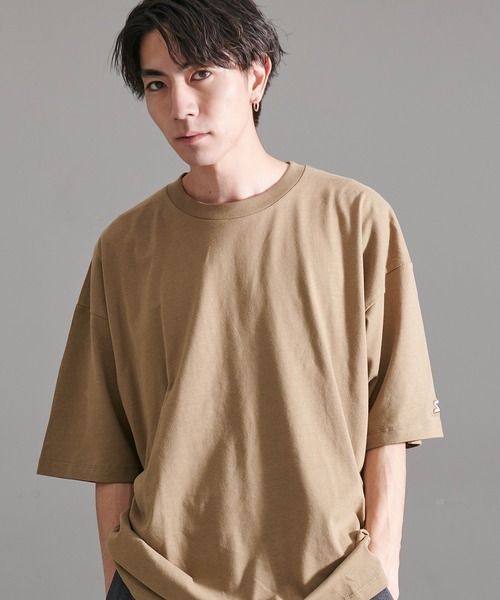STARTER(スターター)の「『STARTER/スターター』BIG半袖TEE(Tシャツ/カットソー・メンズ・カーキ/ホワイト/ブラック/ラベンダー/モカ/ネイビー/杢グレー/ライトグレー・XL/L/M)」の1枚目の写真