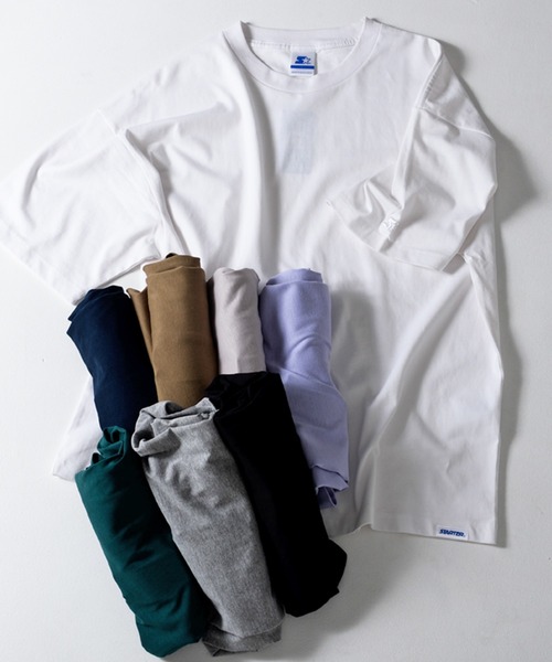 STARTER(スターター)の「『STARTER/スターター』BIG半袖TEE(Tシャツ/カットソー・メンズ・カーキ/ホワイト/ブラック/ラベンダー/モカ/ネイビー/杢グレー/ライトグレー・XL/L/M)」の9枚目の写真