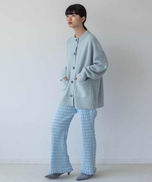 yuw（ユウ）の「ポコポコフリルニットパンツ　969799（その他パンツ・レディース・ブルー/ブラック・FREE）」の11枚目の写真