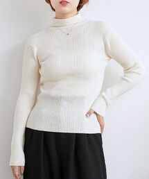 RETRO GIRL | リブタートルニット(ニット/セーター)
