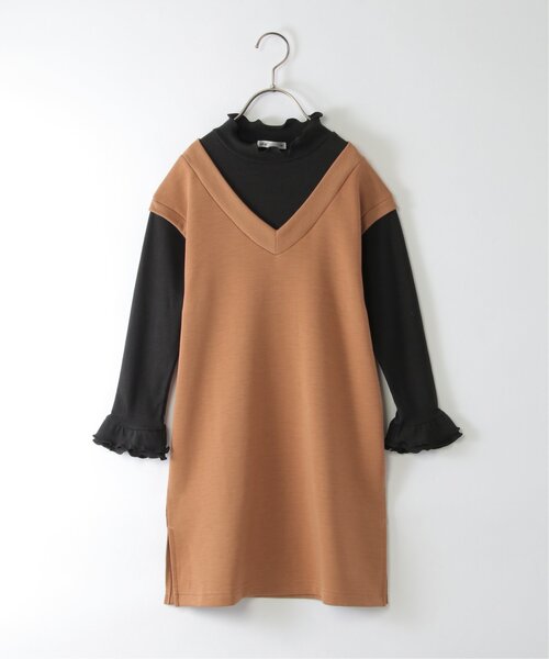 ikka（イッカ）の「ジャンスカドッキングワンピース（120~160cm）（ワンピース・キッズ・ブラック/キャメル・120/160/150/130/140）」の17枚目の写真