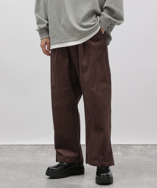 LAKOLE（ラコレ）の「8Wコールワイドパンツ / 972541（その他パンツ・メンズ・ネイビー/ブラウン/チャコールグレー/グレイッシュベージュ・SMALL/MEDIUM/LARGE）」の16枚目の写真