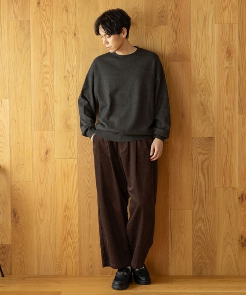 LAKOLE（ラコレ）の「8Wコールワイドパンツ / 972541（その他パンツ・メンズ・ネイビー/ブラウン/チャコールグレー/グレイッシュベージュ・SMALL/MEDIUM/LARGE）」の8枚目の写真