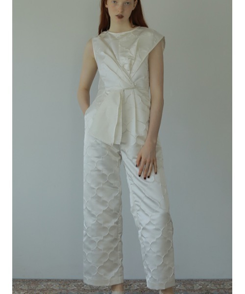 AMAIL（アマイル）の「Wave mood coverall（つなぎ/オールインワン・レディース・アイボリー/グレー・FREE）」の11枚目の写真