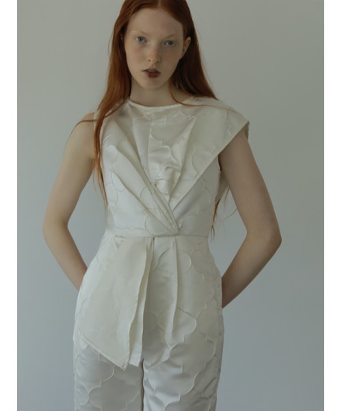 AMAIL（アマイル）の「Wave mood coverall（つなぎ/オールインワン・レディース・アイボリー/グレー・FREE）」の13枚目の写真