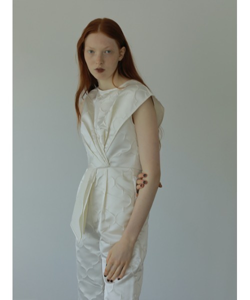 AMAIL（アマイル）の「Wave mood coverall（つなぎ/オールインワン・レディース・アイボリー/グレー・FREE）」の14枚目の写真