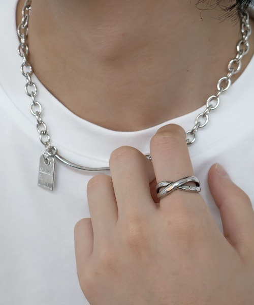 4INT.(フォイント)の「デザインリング / サージカルステンレス316L (金属アレルギー対応)(リング・メンズ・B/A・16号/18号)」の3枚目の写真