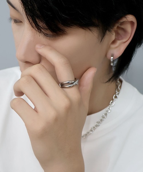 4INT.(フォイント)の「デザインリング / サージカルステンレス316L (金属アレルギー対応)(リング・メンズ・B/A・16号/18号)」の5枚目の写真