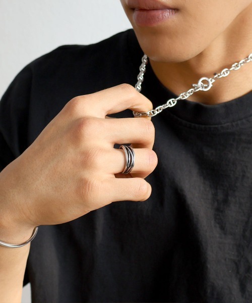 4INT.(フォイント)の「デザインリング / サージカルステンレス316L (金属アレルギー対応)(リング・メンズ・B/A・16号/18号)」の11枚目の写真