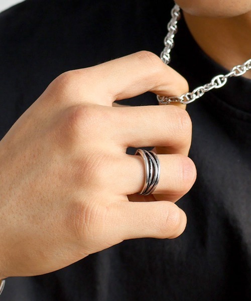 4INT.(フォイント)の「デザインリング / サージカルステンレス316L (金属アレルギー対応)(リング・メンズ・B/A・16号/18号)」の15枚目の写真