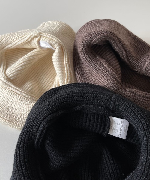 wee9s（ウィークス）の「daily daily knit bucket hat / デイリーデイリーニットバケットハット（ハット・レディース・ブラック/アイボリー/ブラウン・FREE）」の10枚目の写真