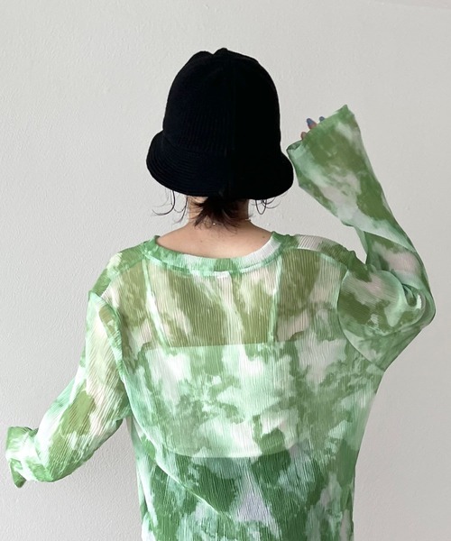 wee9s（ウィークス）の「daily daily knit bucket hat / デイリーデイリーニットバケットハット（ハット・レディース・ブラック/アイボリー/ブラウン・FREE）」の6枚目の写真