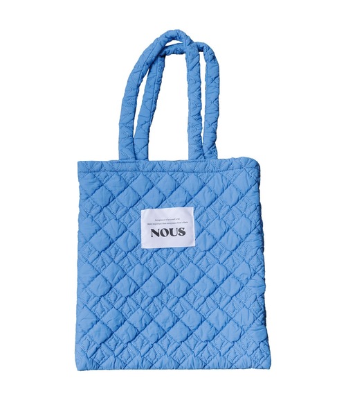 EMPORIO ARMANI☆ロゴ キルティング トートバック♪【送料込】 GIORGIO ARMANI ジャカードニット ロゴ トートバッグ ブルー