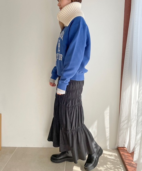 LOWRYS FARM（ローリーズファーム）の「ニットネックウォーマー　976150（ネックウォーマー/スヌード・レディース・アイボリー/グレー・FREE）」の19枚目の写真