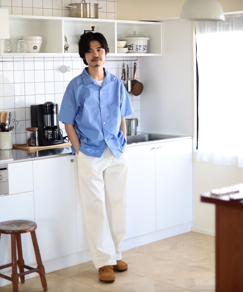 B:MING by BEAMS（ビーミングバイビームス）の「B:MING by BEAMS / SIMPLE YET オリジナルコットン シャツ（シャツ/ブラウス・メンズ・ブルー/オフホワイト・X-LARGE/LARGE/MEDIUM/SMALL）」の3枚目の写真