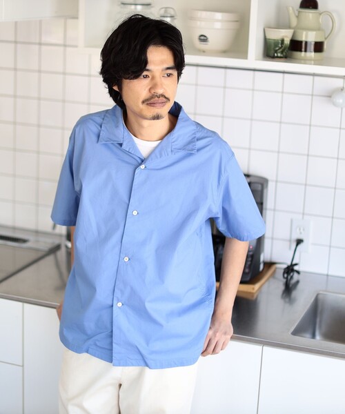 B:MING by BEAMS（ビーミングバイビームス）の「B:MING by BEAMS / SIMPLE YET オリジナルコットン シャツ（シャツ/ブラウス・メンズ・ブルー/オフホワイト・X-LARGE/LARGE/MEDIUM/SMALL）」の5枚目の写真