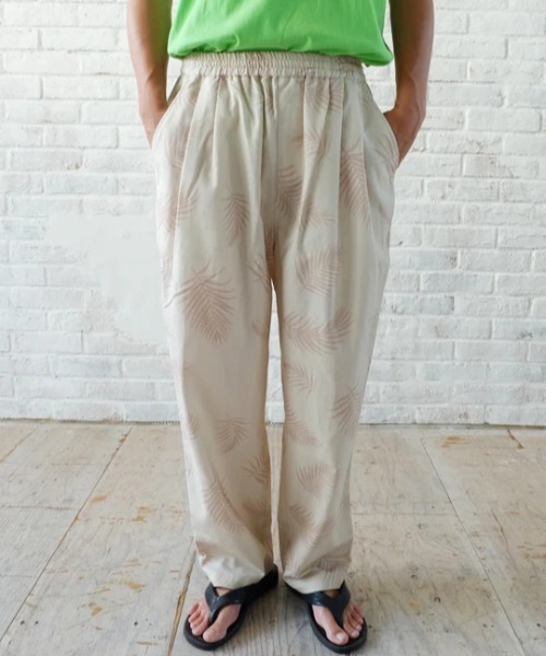 roial（ロイアル）の「WOVEN/ROIAL(ロイアル）ワイドテーパードリネンブレンドリラックスイージーパンツ（その他パンツ・メンズ・グリーン/ライトベージュ/ブルー/ダークベージュ・MEDIUM/LARGE/X-LARGE）」の19枚目の写真