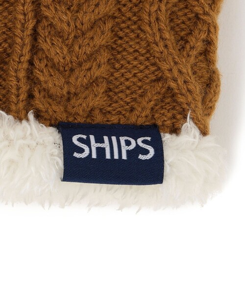 SHIPS(シップス)の「SHIPS KIDS:ジャカード ボア リバーシブル ネックウォーマー(ネックウォーマー/スヌード・キッズ・ベージュ系/ネイビー・ONE SIZE)」の5枚目の写真