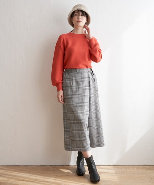 ikka(イッカ)の「ガータークルーネックプルオーバー(ニット/セーター・レディース・グリーン/オレンジ/ベージュ/ブルー/ブラック・S/M/L)」の15枚目の写真